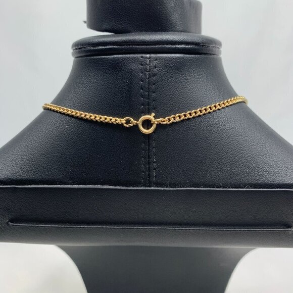 Vintage 1980's Gemini Zodiac Pendant & Chain Spartan Soldiers Gold Tone 18"L - Picture 5 of 5